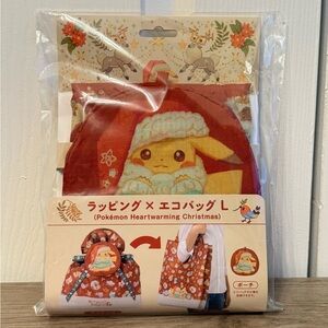 Brand new and unopened Wrapping x Eco bag L Pokemon Christmas Japan Imported